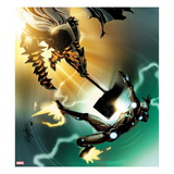 Invincible Iron Man 505 Cover: Iron Man and Grey Gargolye Fighting
