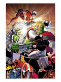Avengers 6 Cover: Thor and Hulk Fighting