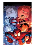 Ultimate Spider-Man 14 Cover: Spider-Man Posing
