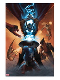 Annihilators: Earthfall 1 Cover: Captain America  Beta-Ray Bill  Wolverine and Others Fighting