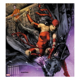 Heroes For Hire 10 Cover: Elektra and Shroud
