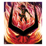 Journey Into Mystery 626 Cover: Loki in Flames