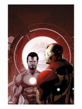 Invincible Iron Man 503 Cover: Iron Man and Tony Stark