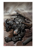 Iron Man 20 2 Cover: War Machine Falling