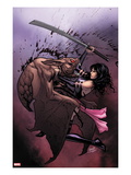 Uncanny X-Men 5 Cover: Psylocke Fighting