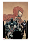 Ultimate Avengers vs New Ultimates 6 Cover: Captain America  Thor  Iron Man  and Nick Fury