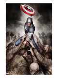 Captain America: Hail Hydra 4 Cover: Captain America with His Shield