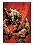 X-Men Forever 2 7 Cover: Sabretooth Fighting