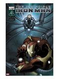 Invincible Iron Man 502 Cover: Iron Man and Doctor Octopus Fighting