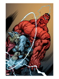Hulk 26 Cover: Rulk and Thor Fighting