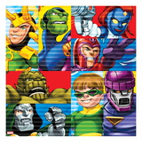 Marvel Super Hero Squad: Super Skrull  Mystique  Magneto  Dr Doom  Doctor Octopus  and Sentinel