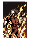Dark Wolverine 90 Cover: Darken in Flames