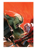 Fear Itself: Hulk vs Dracula 1 Cover: Hulk and Dracula Fighting and Screaming