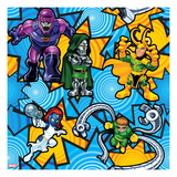 Marvel Super Hero Squad: Sentinel  Dr Doom  Loki  Mystique  and Doctor Octopus Posing