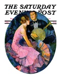 "Banjo Serenade " Saturday Evening Post Cover  April 11  1931