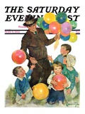 "Balloonman " Saturday Evening Post Cover  May 9  1931