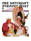 "Sleeping in Church " Saturday Evening Post Cover  April 7  1934