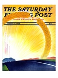 "Golden City " Saturday Evening Post Cover  October 14  1939