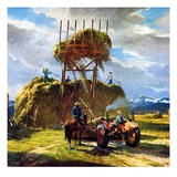 "Stacking Hay "July 1  1950