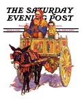 "Gypsy Wagon " Saturday Evening Post Cover  May 2  1936