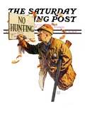 "'No Hunting' " Saturday Evening Post Cover  October 28  1939