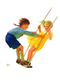 "Children on Swing "June 22  1935