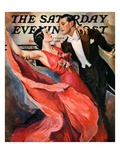 "Ballroom Dancing " Saturday Evening Post Cover  April 10  1937