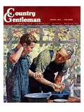 "Washing Up for Supper " Country Gentleman Cover  August 1  1944