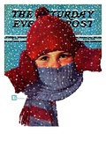 "Bundled Up " Saturday Evening Post Cover  January 14  1939