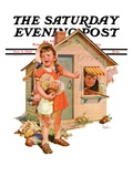 "No Girls Allowed " Saturday Evening Post Cover  October 9  1937