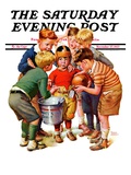 "You Can Be the Water Boy! " Saturday Evening Post Cover  November 27  1937
