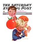 "Birthday Party " Saturday Evening Post Cover  May 18  1935