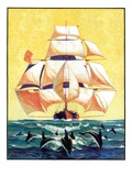 "Dolphins and Ship "September 29  1934