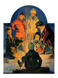 "Skaters' Bonfire "February 21  1931