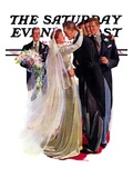 "Kissing the Best Man " Saturday Evening Post Cover  June 5  1937