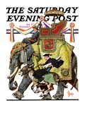 "Political Party Symbols " Saturday Evening Post Cover  October 17  1936