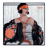 "Flapper in Shawl and Beads "January 19  1924