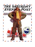"Airmail Pilot " Saturday Evening Post Cover  December 8  1934
