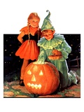 "Lighting the Pumpkin "November 3  1934