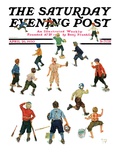 "Home Run " Saturday Evening Post Cover  April 26  1930