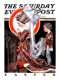 "Medieval Easter " Saturday Evening Post Cover  April 19  1924