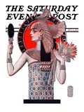 "Egyptian Queen " Saturday Evening Post Cover  October 6  1923
