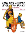 "Chinese Family " Saturday Evening Post Cover  April 2  1927