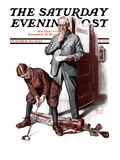 "Putting around the Office " Saturday Evening Post Cover  October 20  1923