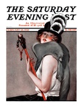 "Woman with Baton " Saturday Evening Post Cover  February 28  1925