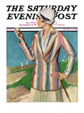 "Woman in Sandtrap " Saturday Evening Post Cover  June 9  1928