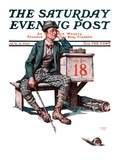 "Eighteenth Hole " Saturday Evening Post Cover  August 8  1925