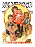 "Circus Parade " Saturday Evening Post Cover  August 25  1928