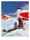 "Plowing Path to the Barn "January 1  1947