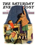 "'I Was Tardy' " Saturday Evening Post Cover  September 27  1930